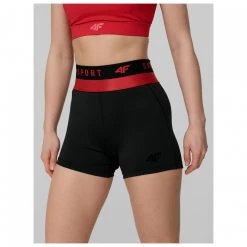 4F - Women's Functional Shorts 4F Sport Waistband - Collant de running -Pantalons de bloc Soldes 4f womens functional shorts 4f sport waistband collant de running detail 4